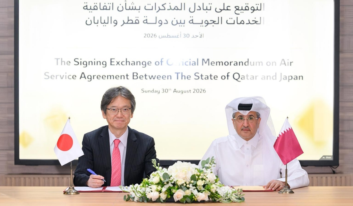 Qatar, Japan Sign Memorandum Exchange to Amend Air Services Agreement